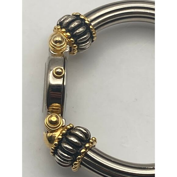 Xanadu Quartz Womens Watch 22mm Cuff Bracelet Style New Battery Silver Gold Tone - Picture 7 of 9